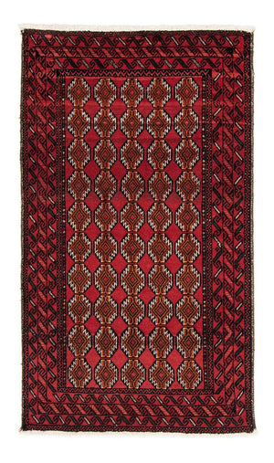 Loper Baluch tapijt - 186 x 104 cm - rood