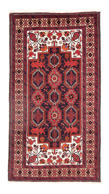 Loper Baluch tapijt - 195 x 106 cm - rood