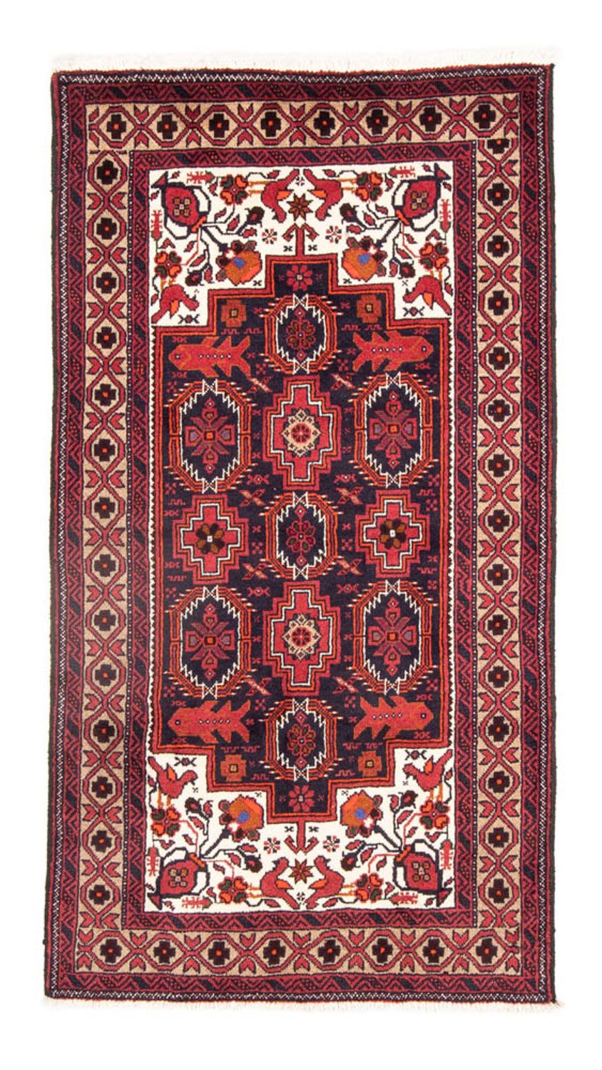 Loper Baluch tapijt - 195 x 106 cm - rood