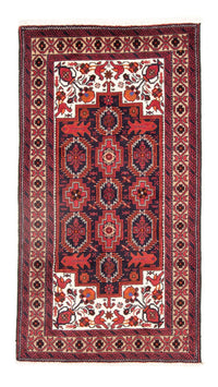 Loper Baluch tapijt - 195 x 106 cm - rood
