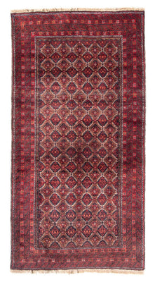 Loper Baluch tapijt - 206 x 107 cm - rood