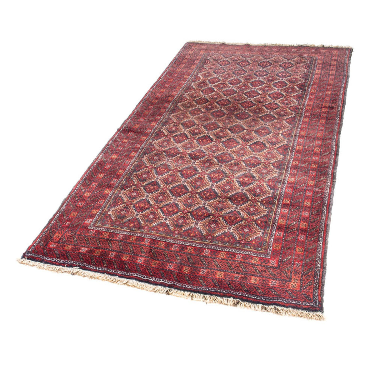 Loper Baluch tapijt - 206 x 107 cm - rood