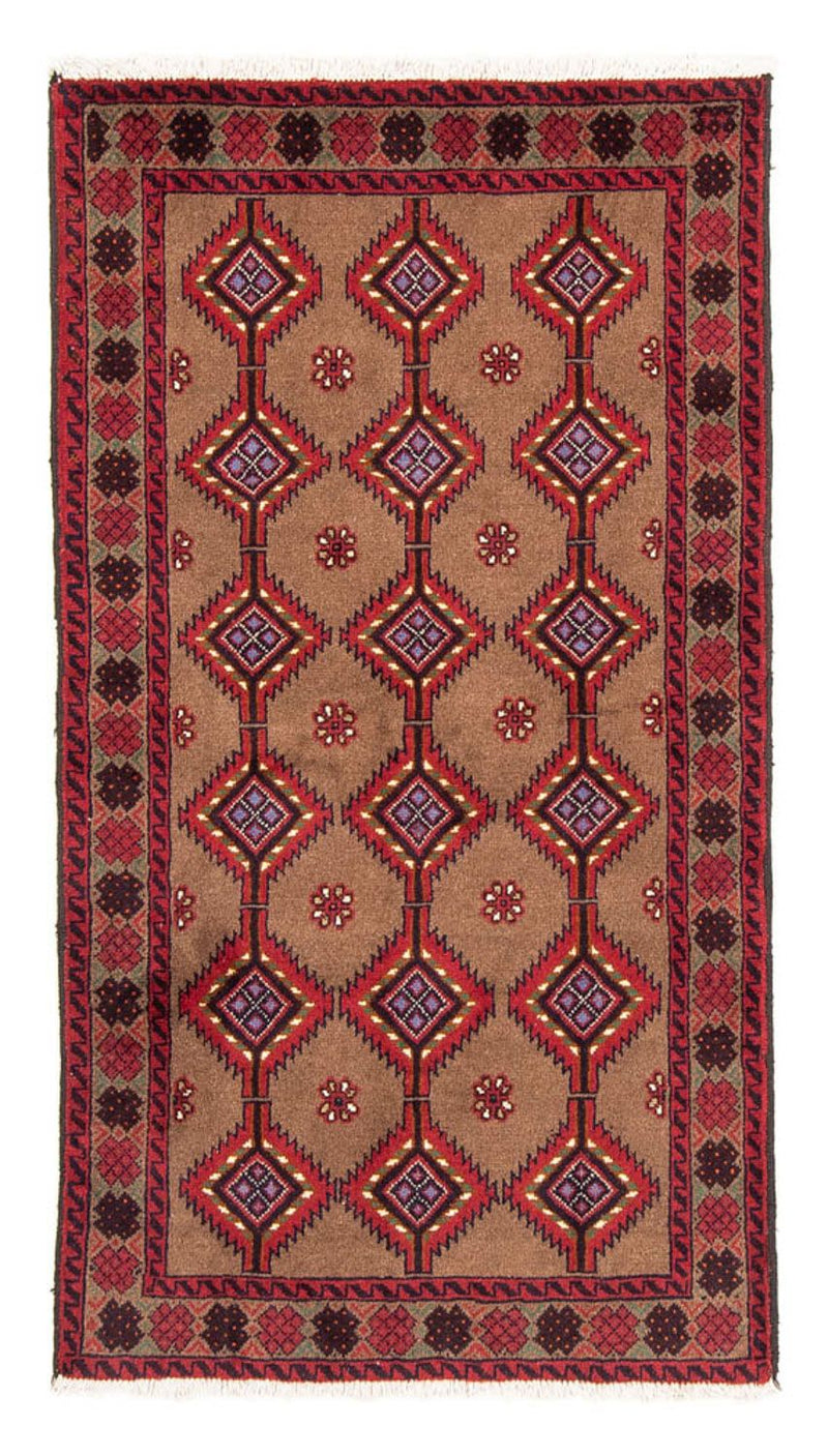 Loper Baluch tapijt - 179 x 101 cm - rood