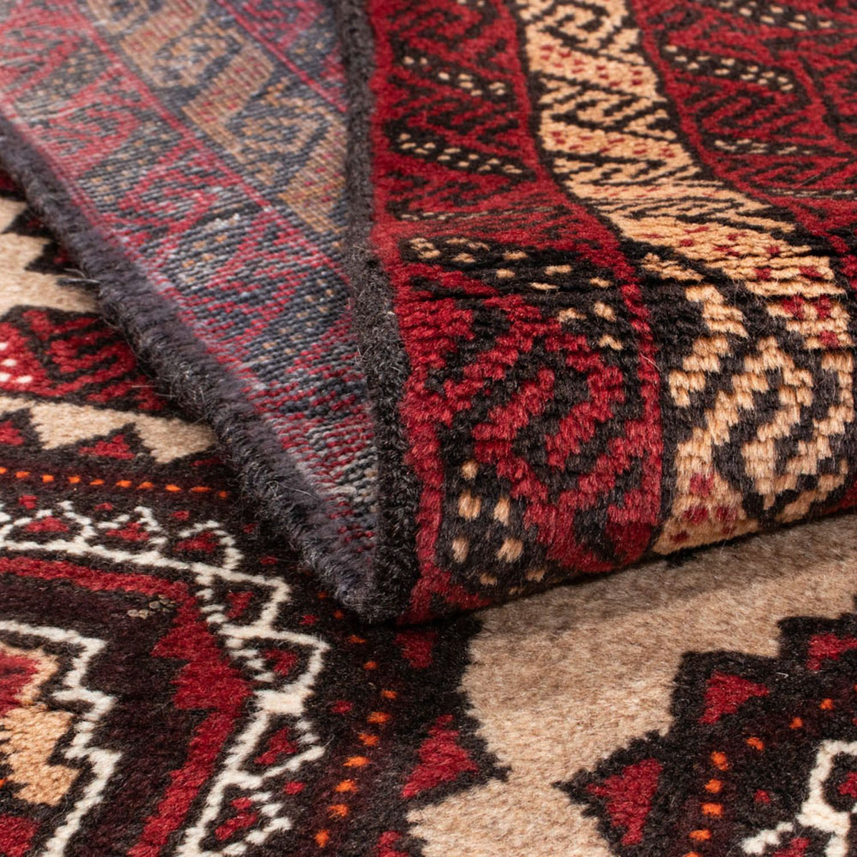 Loper Baluch tapijt - 195 x 104 cm - beige