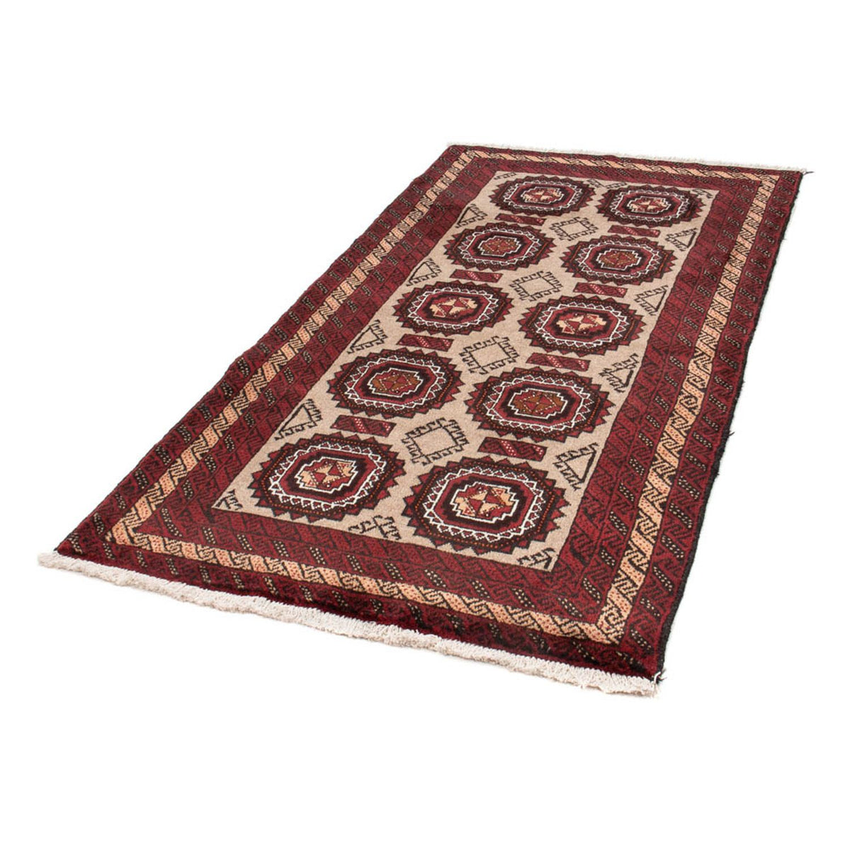 Loper Baluch tapijt - 195 x 104 cm - beige
