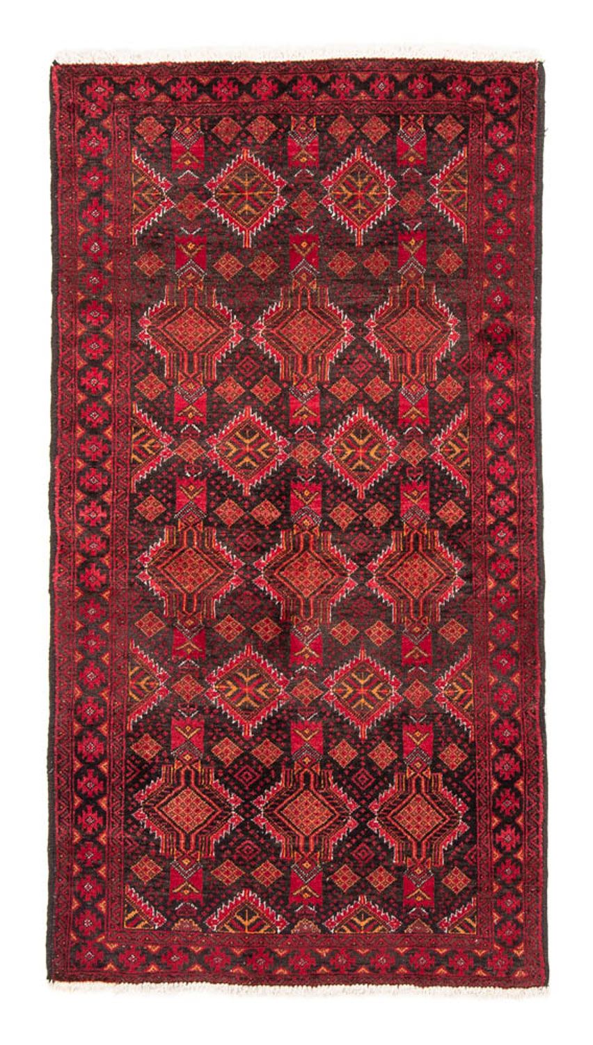 Loper Baluch tapijt - 194 x 105 cm - rood