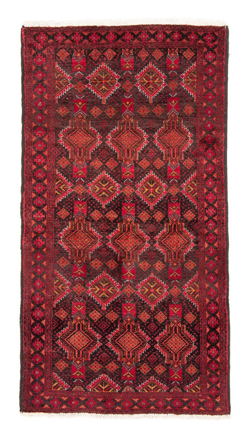 Loper Baluch tapijt - 194 x 105 cm - rood