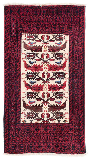 Baluch tapijt - 167 x 92 cm - beige