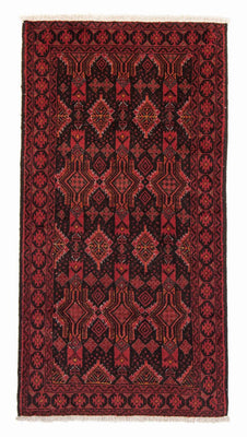 Loper Baluch tapijt - 201 x 99 cm - donkerrood