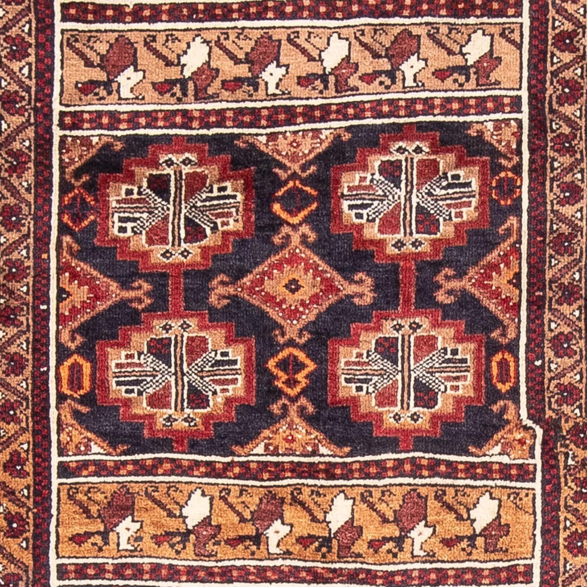 Loper Baluch tapijt - 201 x 111 cm - veelkleurig