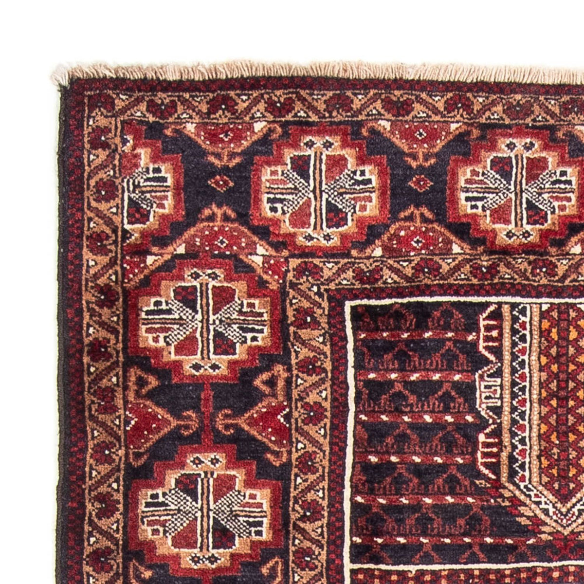 Loper Baluch tapijt - 201 x 111 cm - veelkleurig