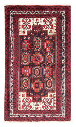 Loper Baluch tapijt - 194 x 110 cm - rood