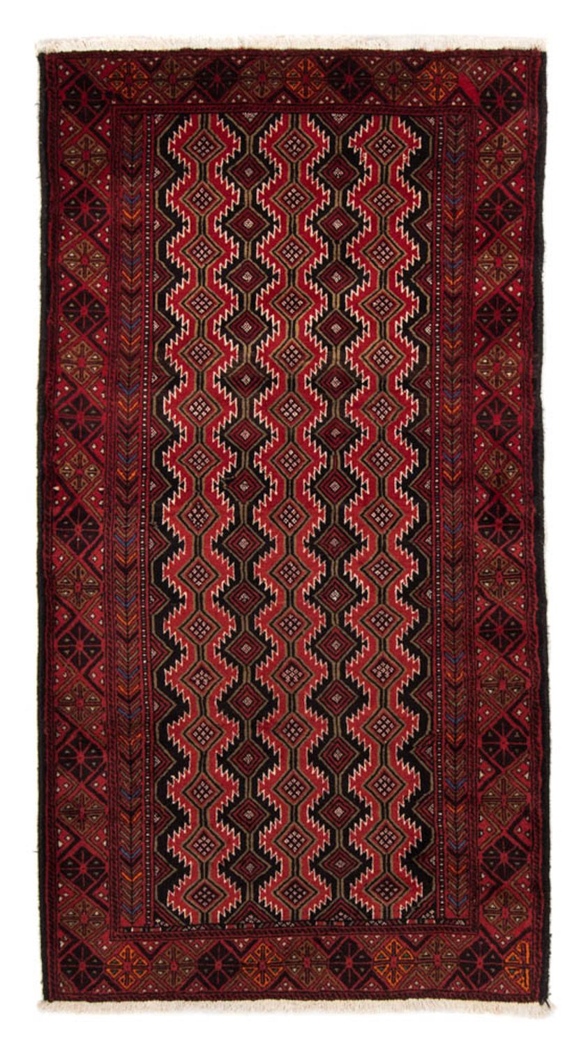 Loper Baluch tapijt - 219 x 110 cm - donkerrood