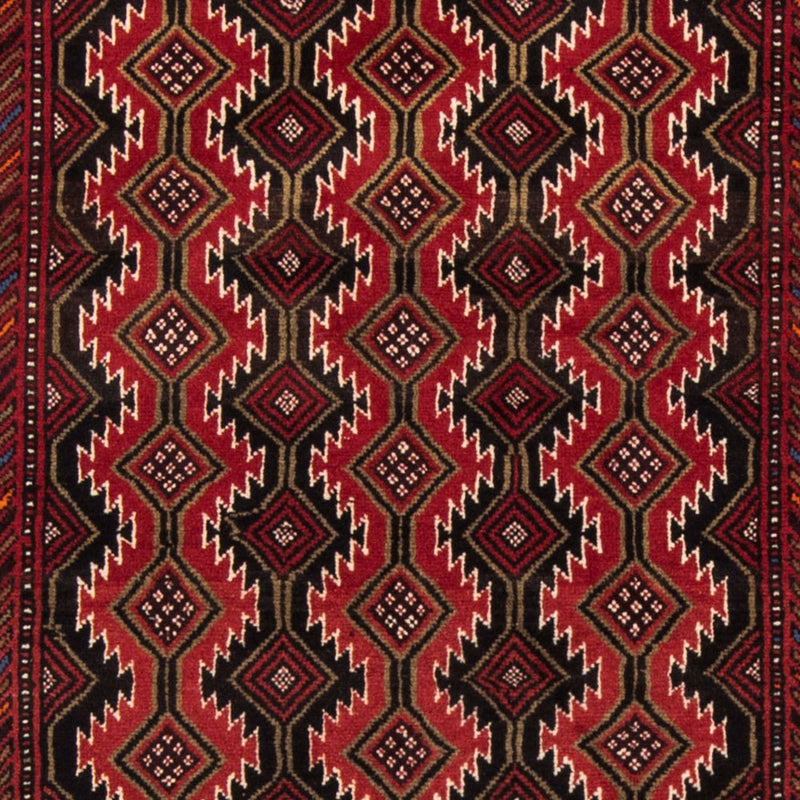 Loper Baluch tapijt - 219 x 110 cm - donkerrood