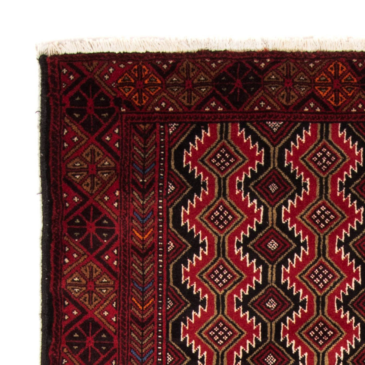 Loper Baluch tapijt - 219 x 110 cm - donkerrood