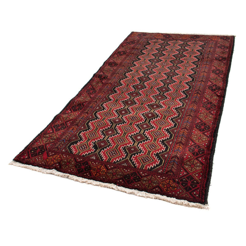 Loper Baluch tapijt - 219 x 110 cm - donkerrood