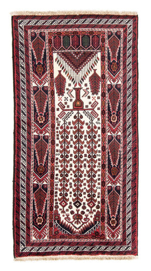 Loper Baluch tapijt - 191 x 101 cm - rood