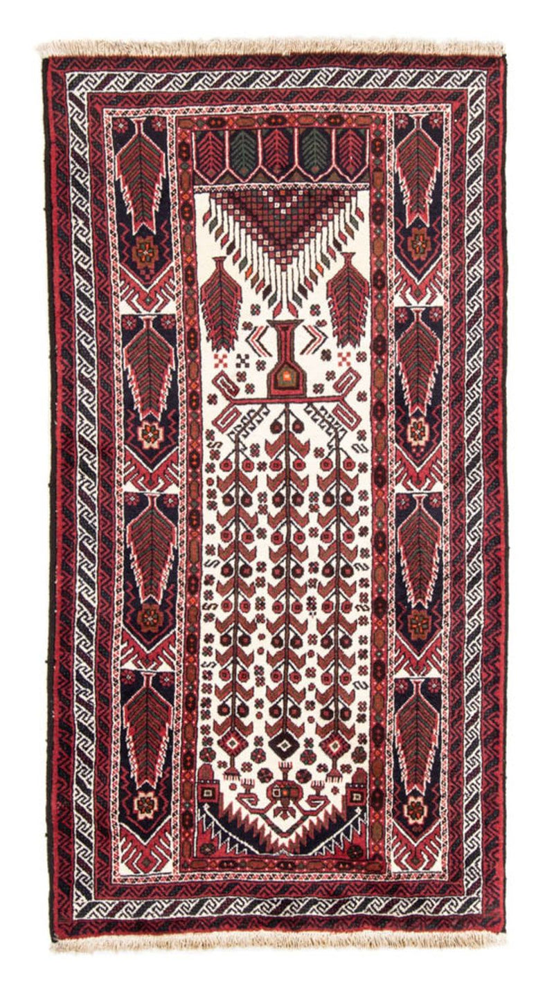 Loper Baluch tapijt - 191 x 101 cm - rood