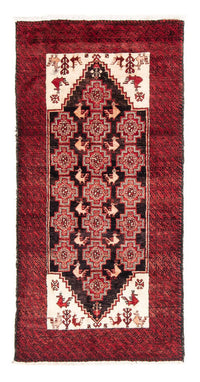 Loper Baluch tapijt - 202 x 100 cm - rood