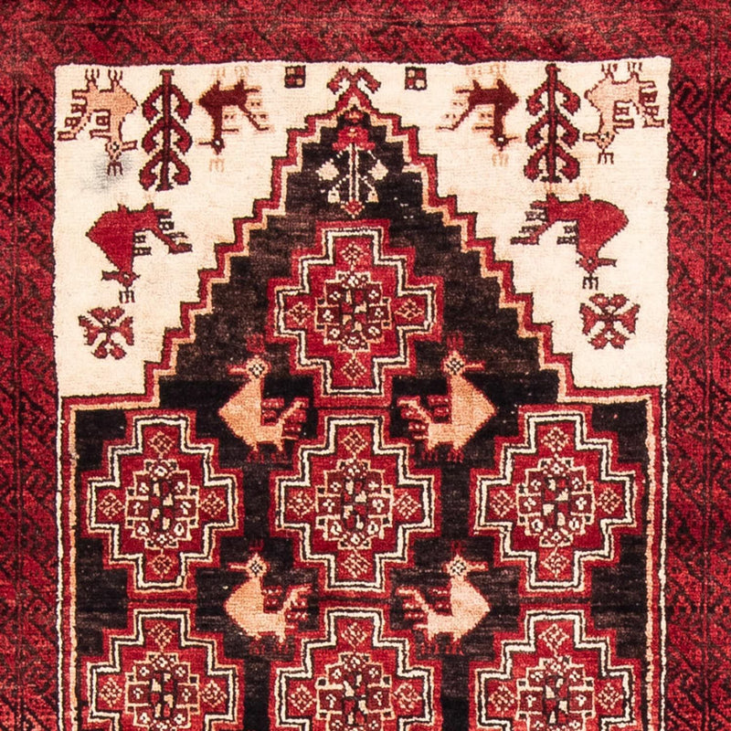 Loper Baluch tapijt - 202 x 100 cm - rood