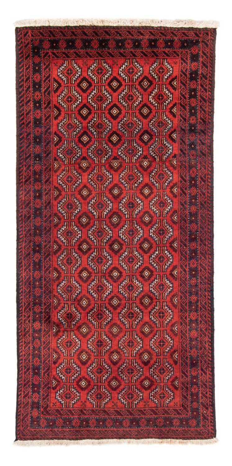 Loper Baluch tapijt - 185 x 97 cm - rood