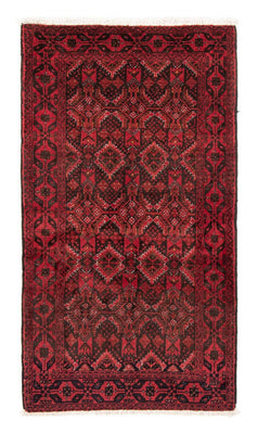 Loper Baluch tapijt - 196 x 100 cm - rood