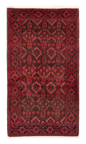 Loper Baluch tapijt - 196 x 100 cm - rood