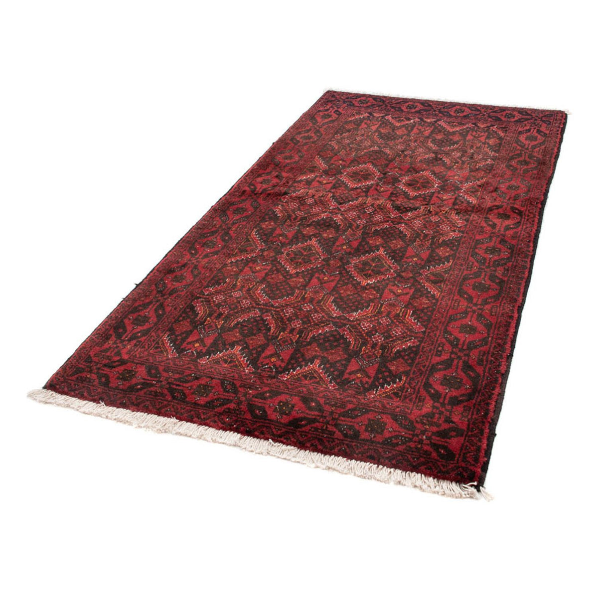 Loper Baluch tapijt - 196 x 100 cm - rood
