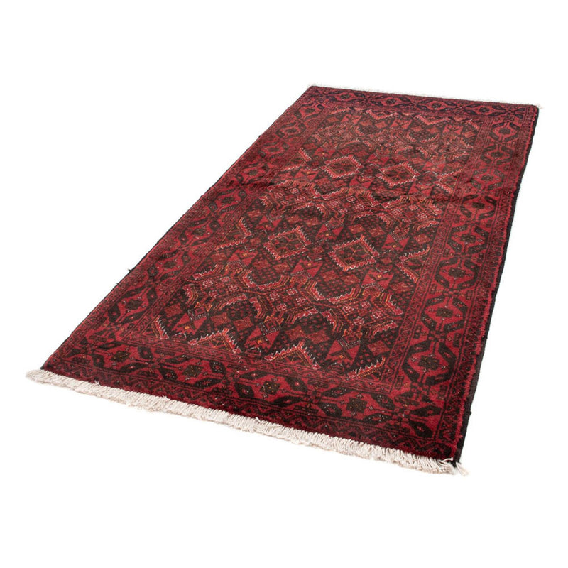 Loper Baluch tapijt - 196 x 100 cm - rood