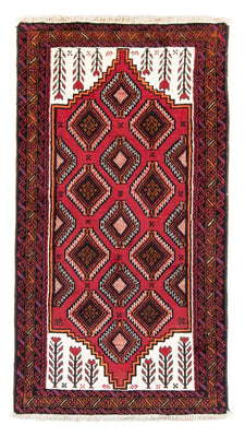 Loper Baluch tapijt - 194 x 104 cm - rood