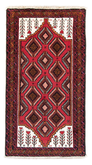Loper Baluch tapijt - 194 x 104 cm - rood
