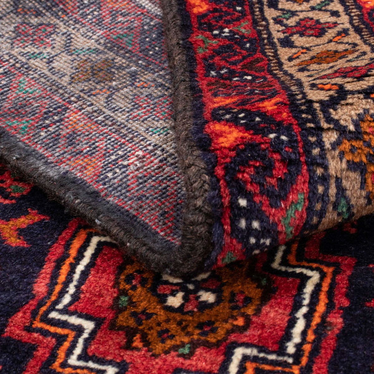 Loper Baluch tapijt - 194 x 104 cm - rood