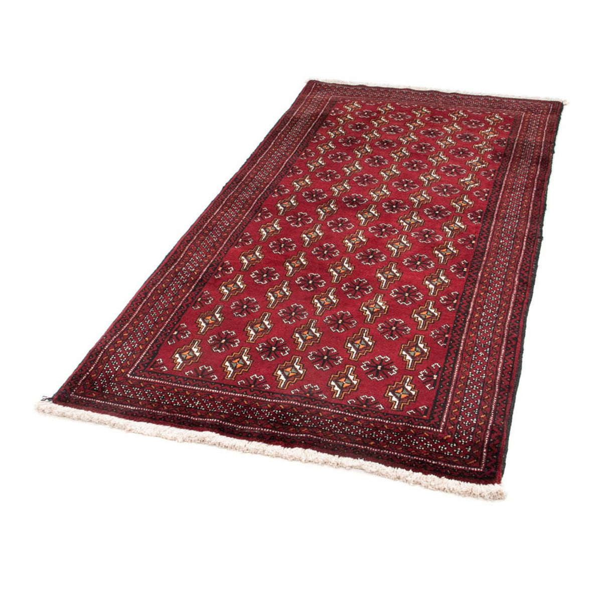 Loper Baluch tapijt - 194 x 101 cm - donkerrood