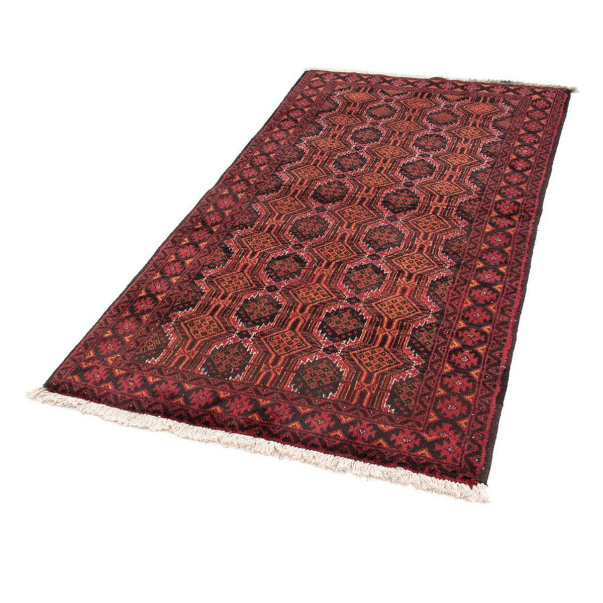 Loper Baluch tapijt - 184 x 98 cm - veelkleurig