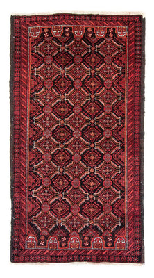 Loper Baluch tapijt - 180 x 93 cm - rood