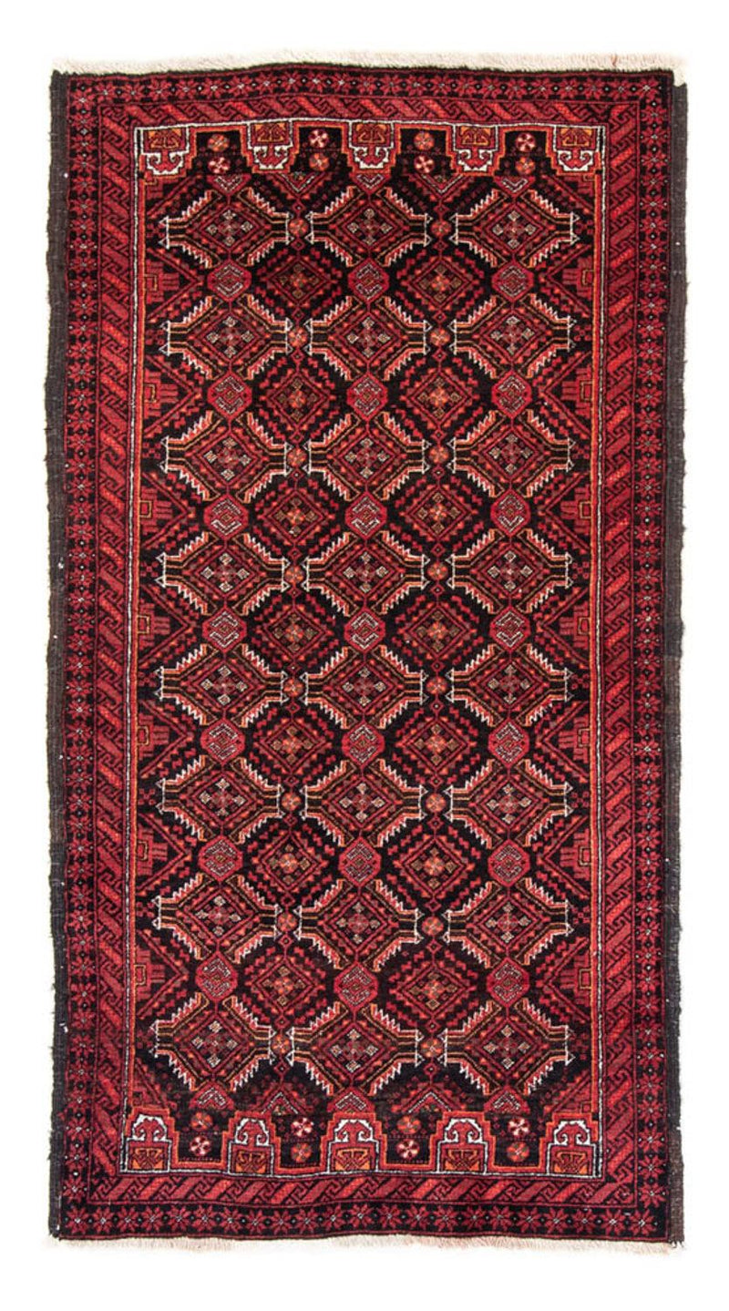 Loper Baluch tapijt - 180 x 93 cm - rood