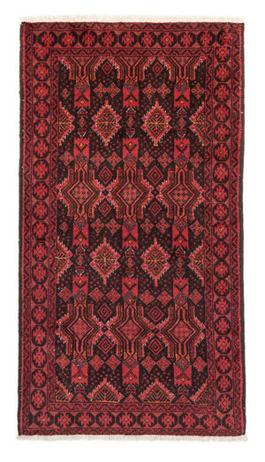 Loper Baluch tapijt - 184 x 100 cm - rood