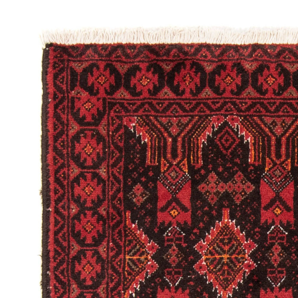 Loper Baluch tapijt - 184 x 100 cm - rood