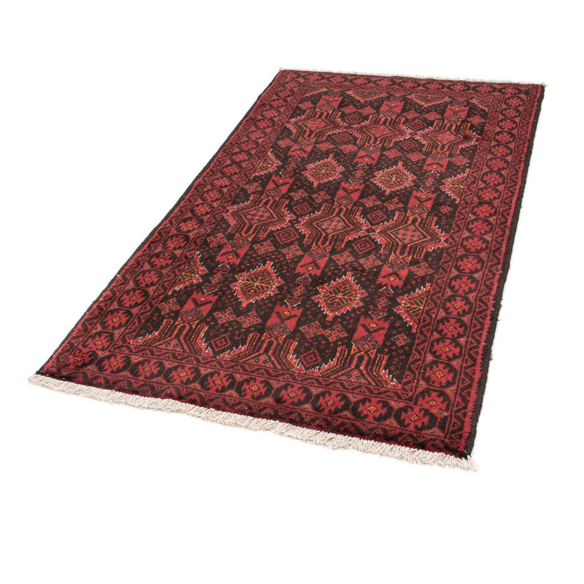 Loper Baluch tapijt - 184 x 100 cm - rood