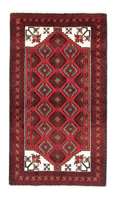Loper Baluch tapijt - 194 x 102 cm - rood