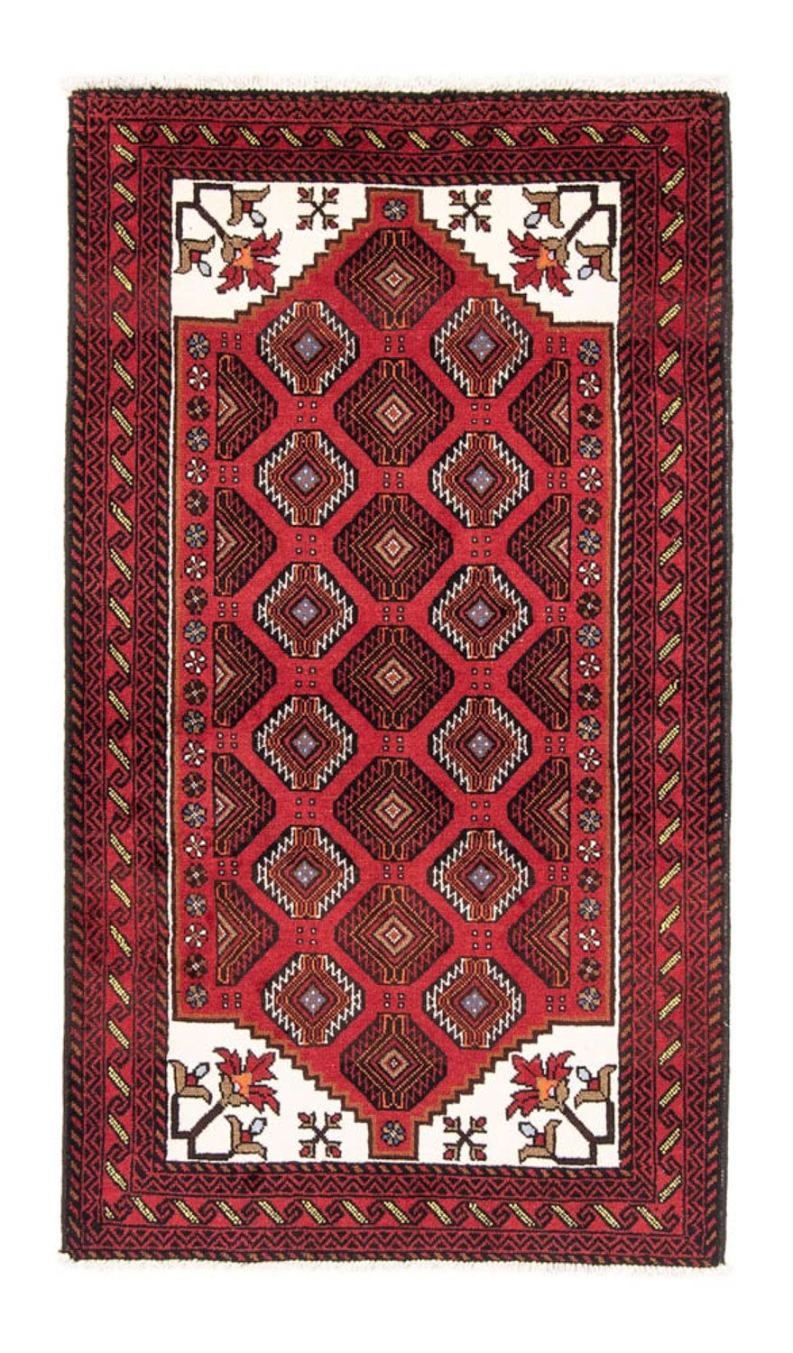 Loper Baluch tapijt - 194 x 102 cm - rood