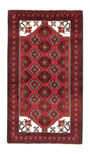 Loper Baluch tapijt - 194 x 102 cm - rood