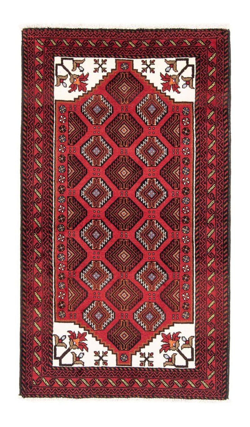 Loper Baluch tapijt - 194 x 102 cm - rood