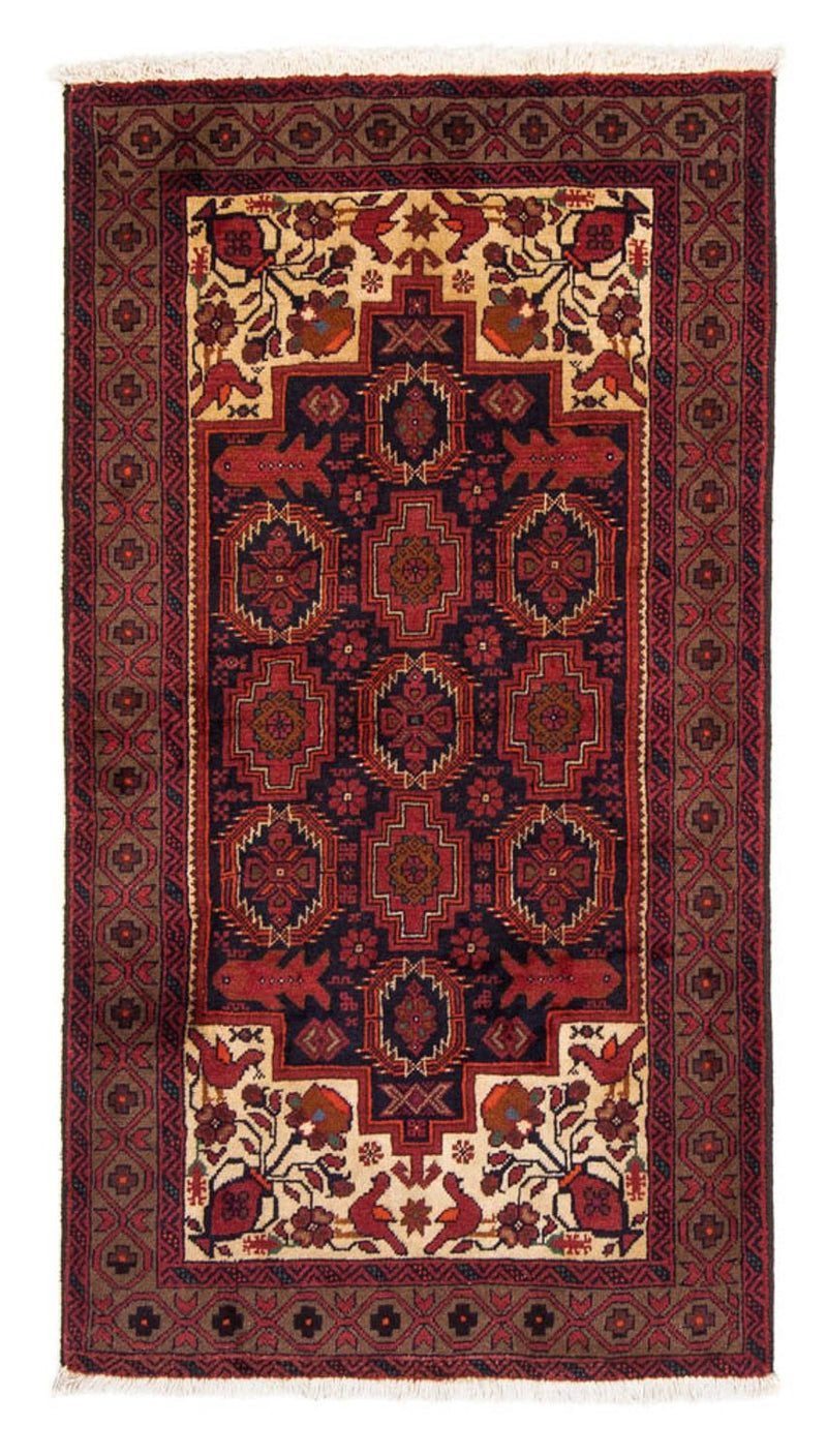 Loper Baluch tapijt - 182 x 103 cm - rood