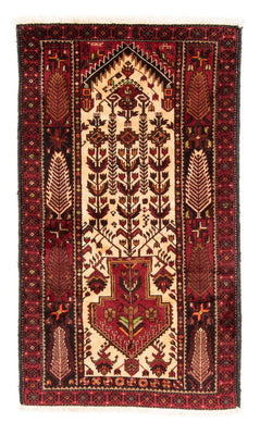 Loper Baluch tapijt - 187 x 102 cm - rood