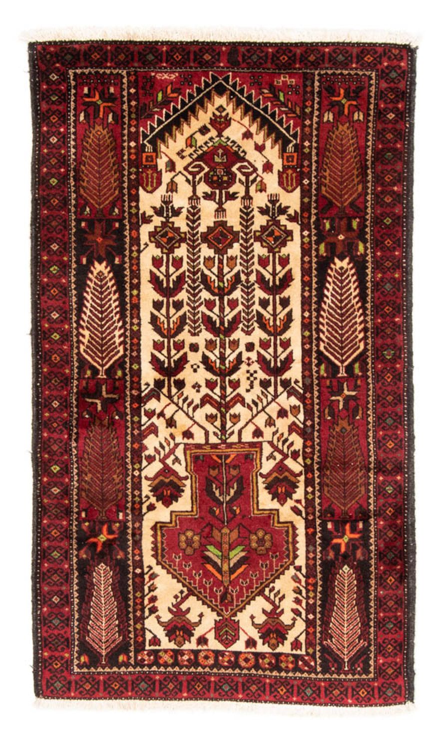 Loper Baluch tapijt - 187 x 102 cm - rood