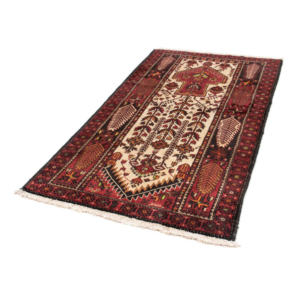 Loper Baluch tapijt - 187 x 102 cm - rood