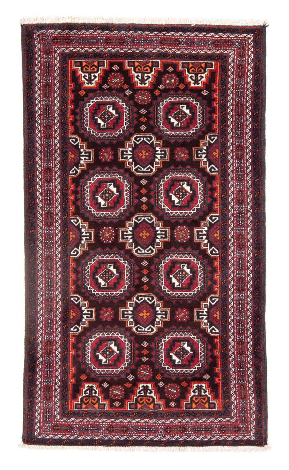 Loper Baluch tapijt - 194 x 105 cm - rood