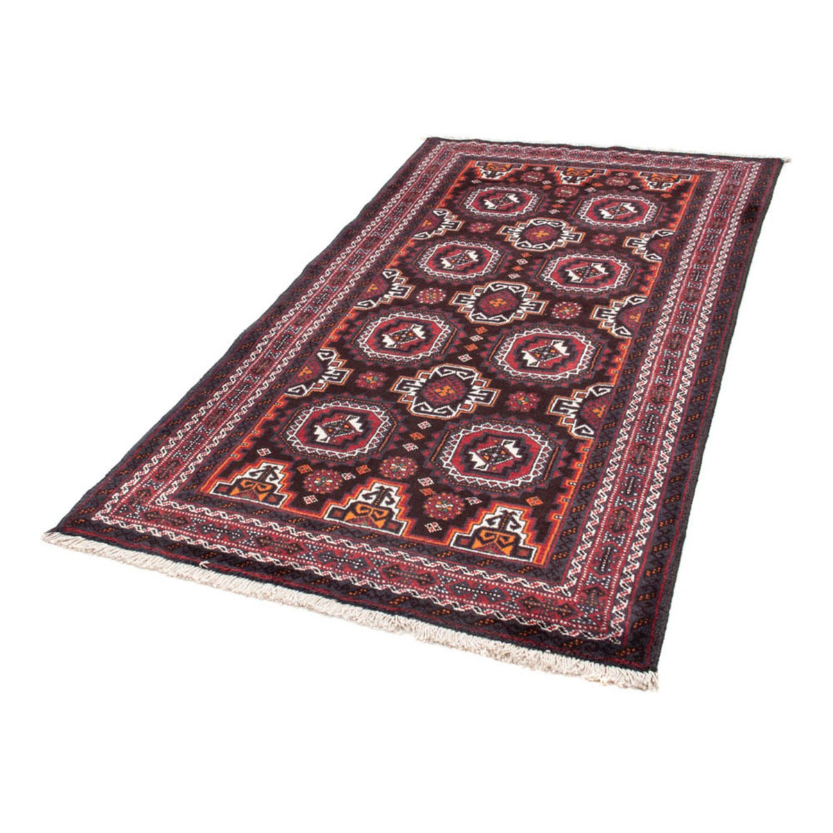 Loper Baluch tapijt - 194 x 105 cm - rood