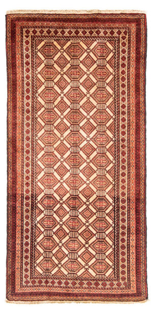 Loper Baluch tapijt - 222 x 111 cm - beige